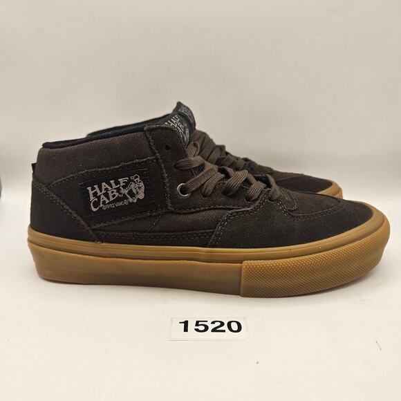 VANS MEN\'S 6 HALF CAB SKATEBOARD SHOES BROWN GUM NWOB main image 4